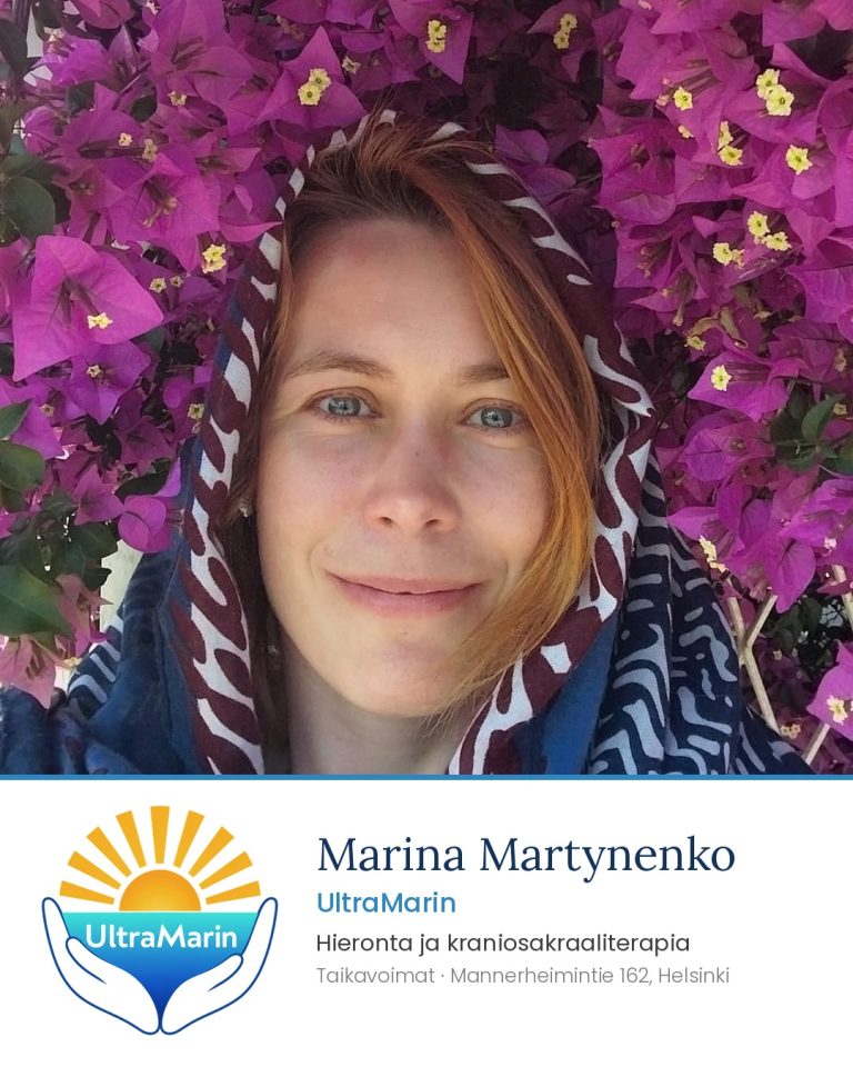 Marina Martynenko, UltraMarin – hieroja ja kraniosakraaliterapeutti Taikavoimissa